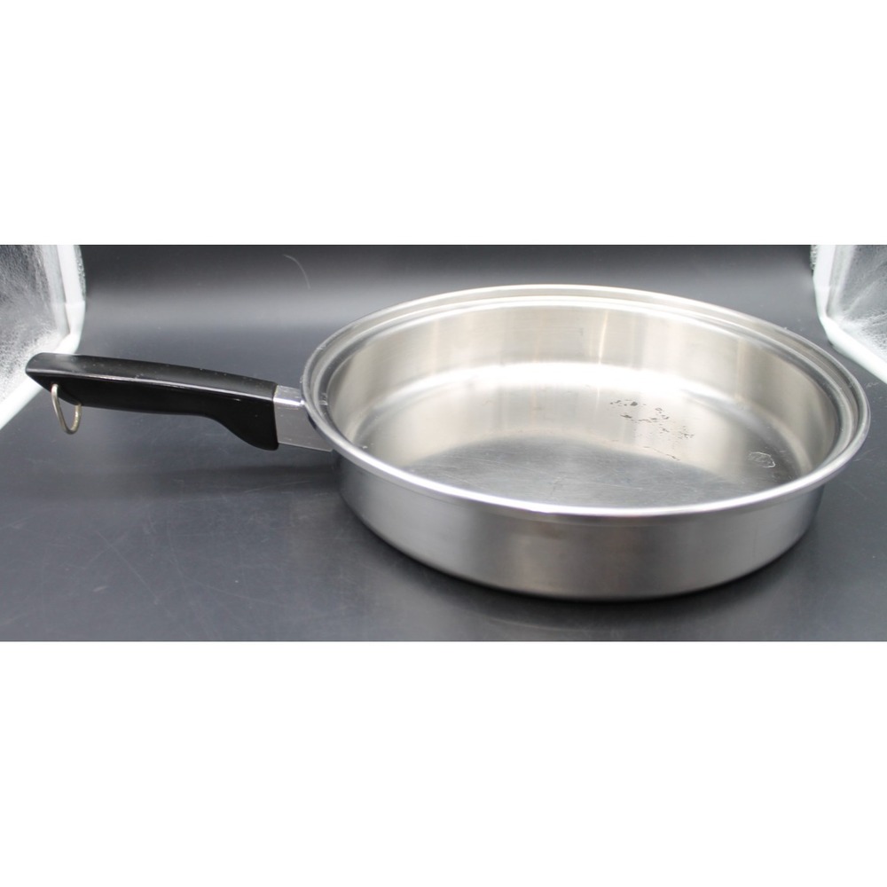 Wards Signature Prestige Stainless Steel Fry Pan Skillet 10" Vintage USA